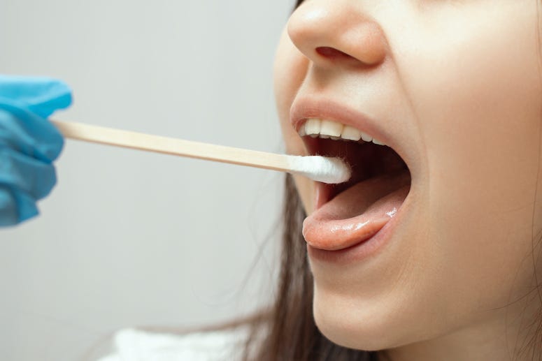 Girl, Child, Saliva Test