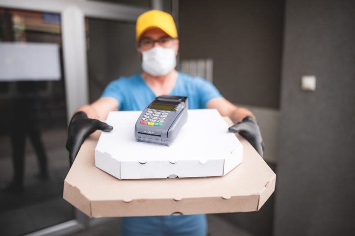 pizza delivery during coronavirus