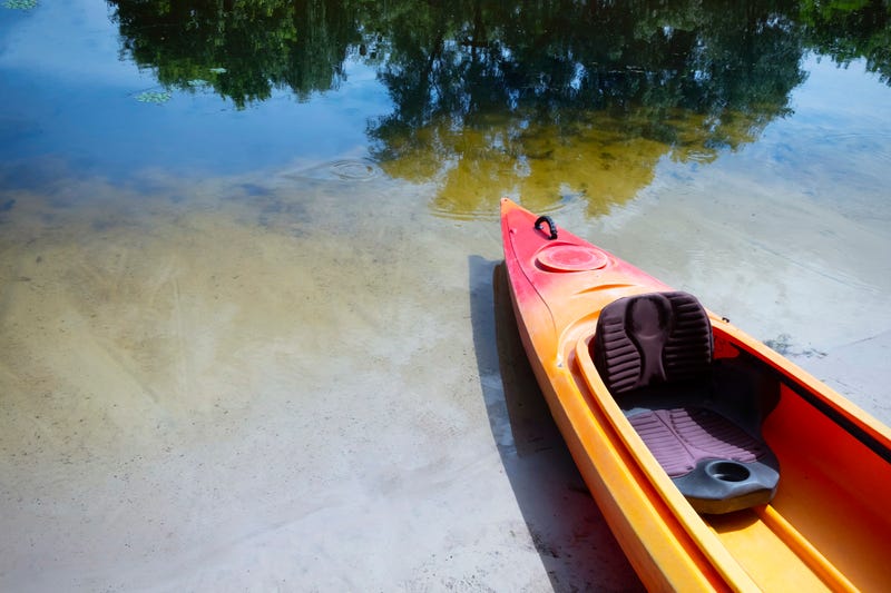 Empty kayak