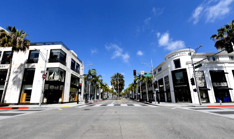 Rodeo Drive in Beverly Hills, California.