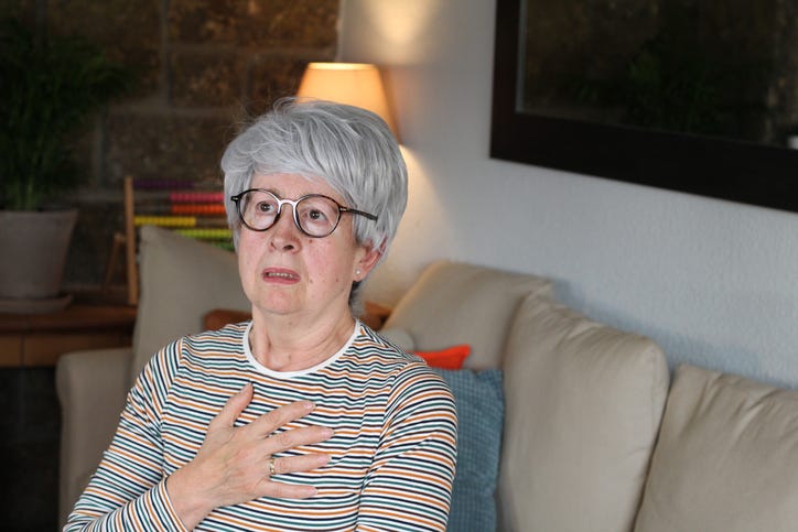 Older Woman Shocked