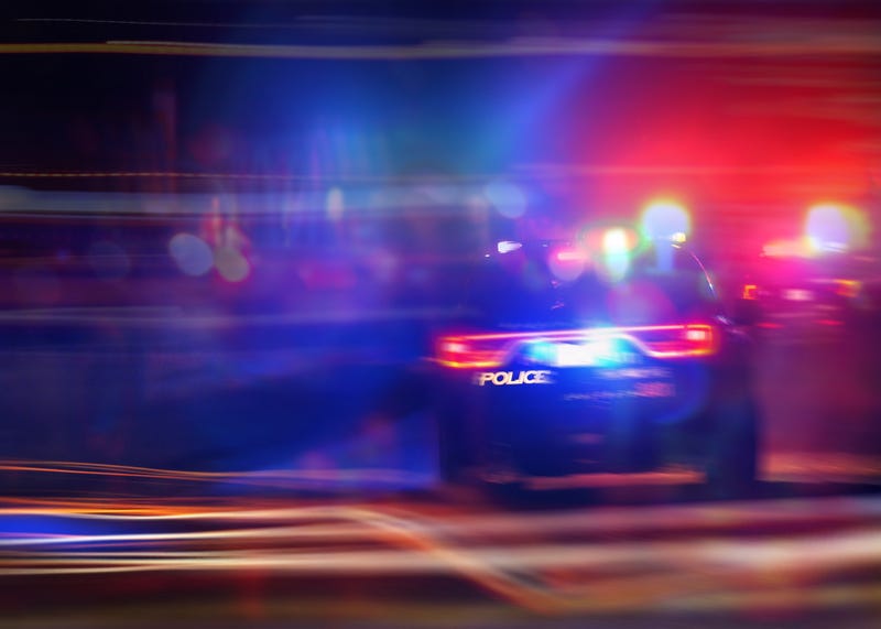 Police car and lights