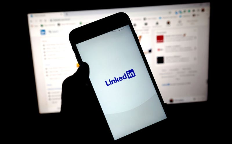 LinkedIn Logo On Phone