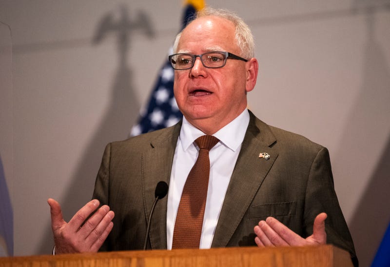 Gov. Tim Walz announced specifics in Minnesota's Frontline Worker Pay program