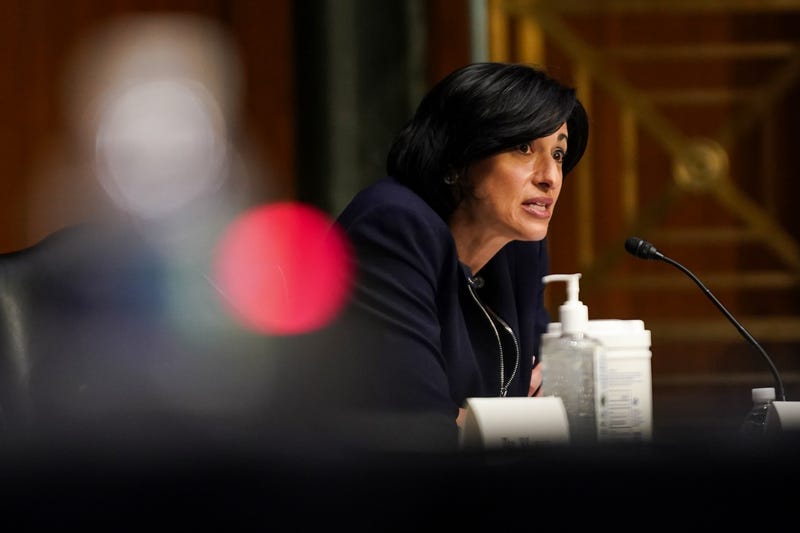 Dr. Rochelle Walensky speaks during a Senate hearing.