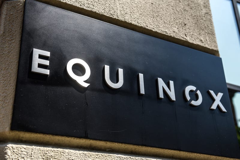 Signage outside an Equinox gym in New York, U.S., on July 6, 2021