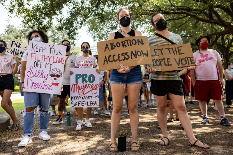 Abortion rights activists rally at the Texas State Capitol on September 11, 2021 in Austin, Texas.