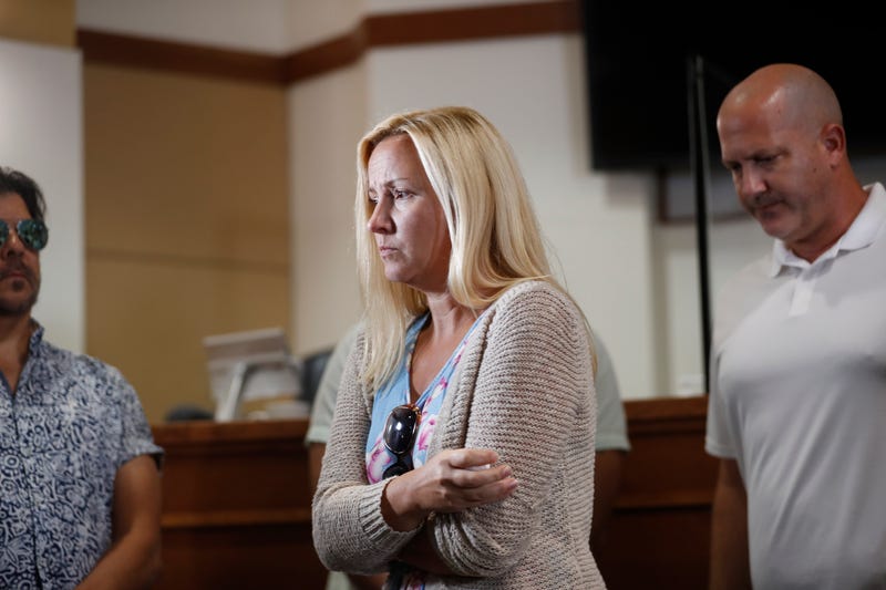 Tara Petito (L) and Joe Petito at a Sept. 16 press conference in North Port, Florida