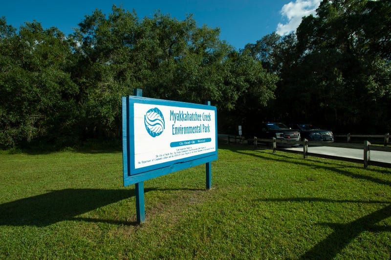 The entrance to the Myakkahatchee Creek Environmental Park on October 20, 2021 in North Port, Florida