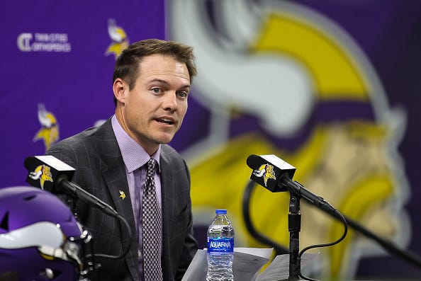 Head coach Kevin O'Connell of the Minnesota Vikings.