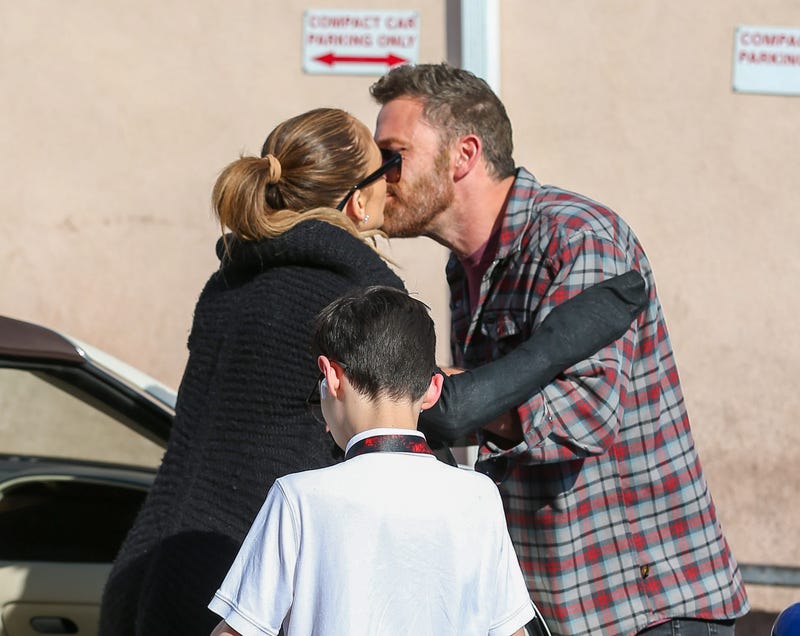 Jennifer Lopez and Ben Affleck are seen on May 17, 2022 in Los Angeles, California.