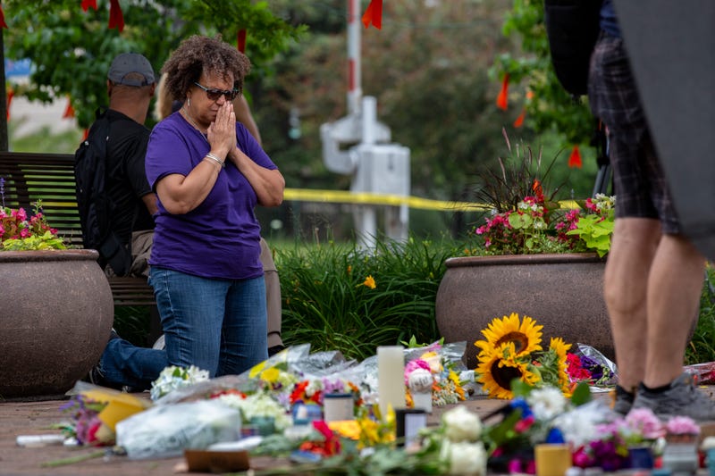 Highland Park shooting memorial