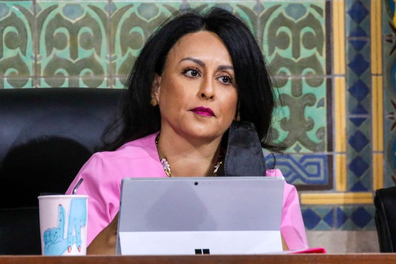 Council President Nury Martinez's motion to appoint Heather Hutt as an interim council member for the 10th District failed to receive the 10 votes required for a public hearing at City Hall on Tuesday, Aug. 30, 2022, in Los Angeles, CA.