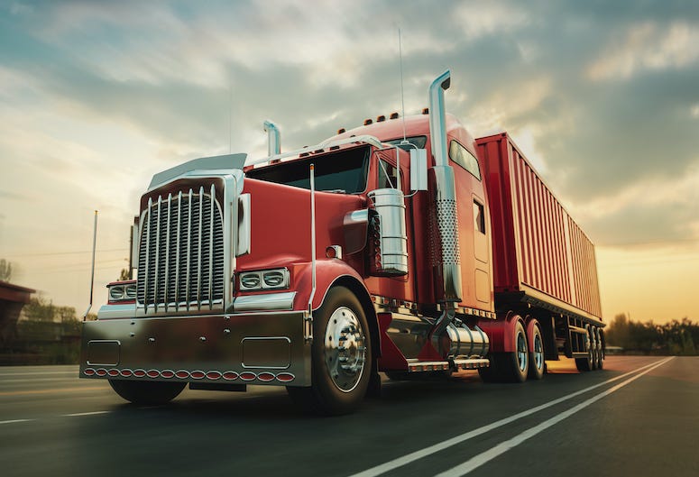 Semi-truck, 18 wheeler