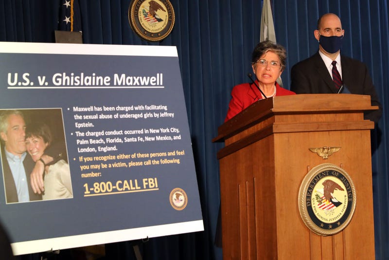 Acting United States Attorney for the Southern District of New York, Audrey Strauss, speaks to the media at a press conference to announce the arrest of Ghislaine Maxwell, the longtime girlfriend and accused accomplice of deceased accused sex-trafficker Jeffrey Epstein on July 02, 2020 in New York City.