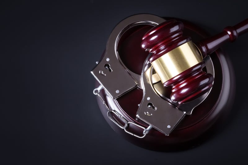 gavel and handcuffs
