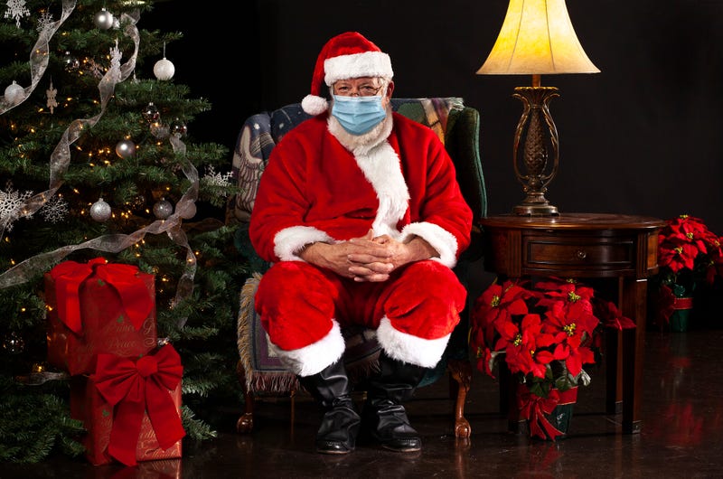 Santa visits amid COVID-19 pandemic