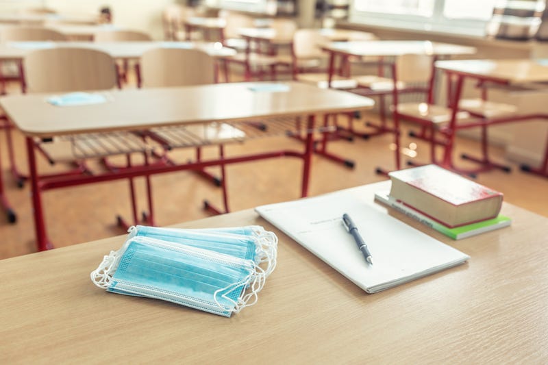 Empty classroom amid COVID-19