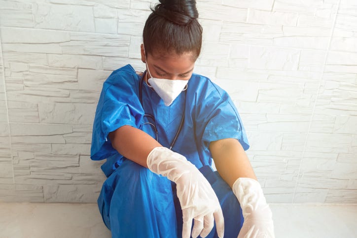Tired Frontline Worker