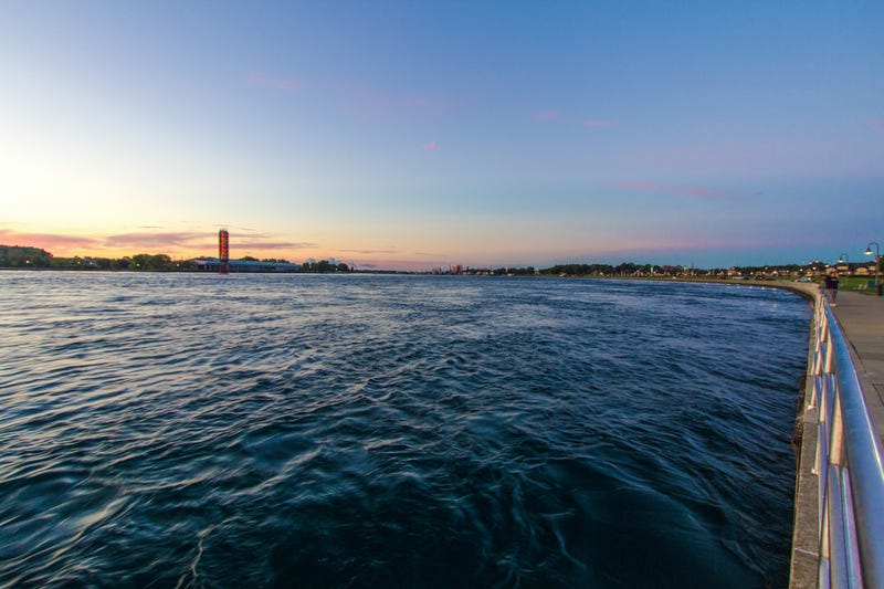 The international waterway of the St Clair River between the cities of Port Huron, Michigan and Sarnia, Ontario is one of the busiest border crossings between Canada and the United States.