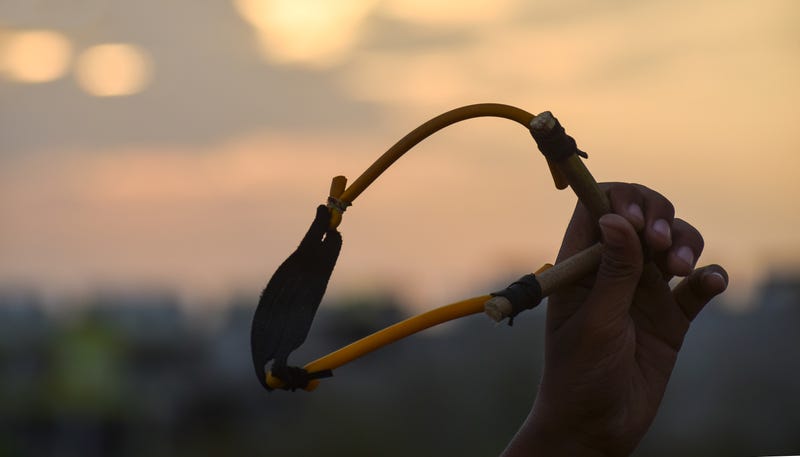 The Santa Clara County District Attorney’s Office asked for the public’s help Thursday to find a person – or people – suspected of using a slingshot to fire metal bearings into windows located along the Guadalupe Freeway.