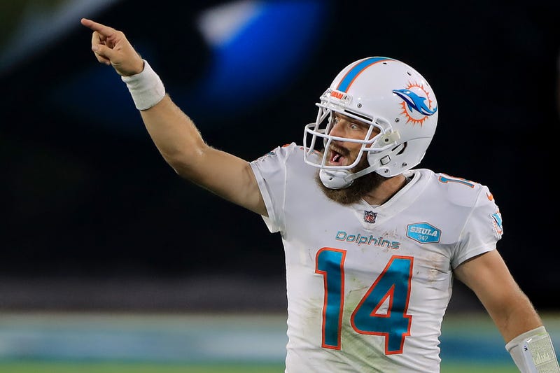 Ryan Fitzpatrick during the Dolphins' Week 3 game at Jacksonville
