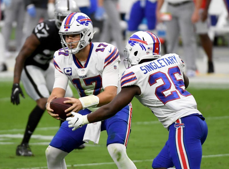 Josh Allen and Devin Singletary