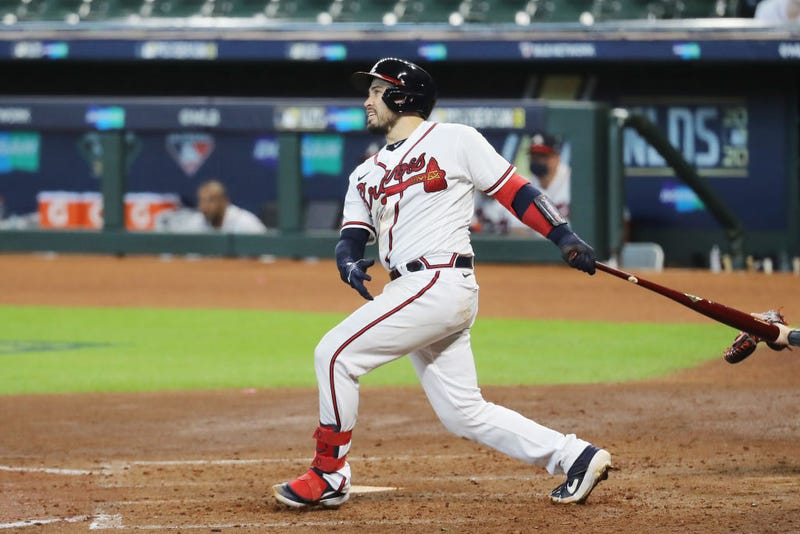 Atlanta Braves catcher Travis d'Arnaud