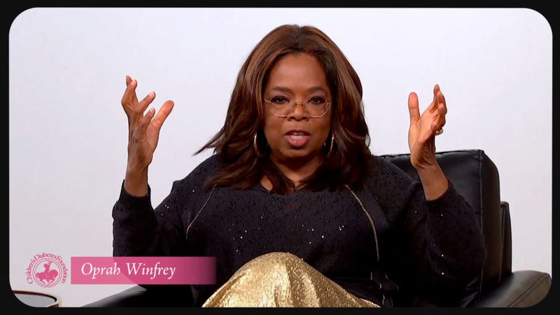 In this screengrab Oprah Winfrey appears during the 2020 Carousel of Hope Ball benefiting the Children’s Diabetes Foundation on October 10, 2020