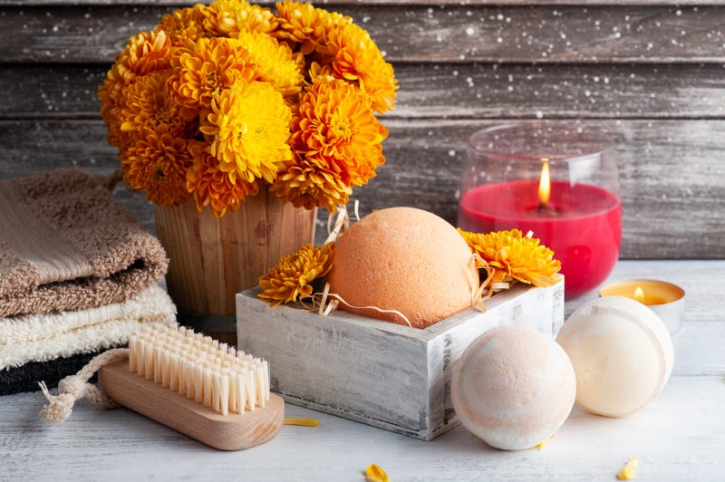 Bath bombs in spa composition