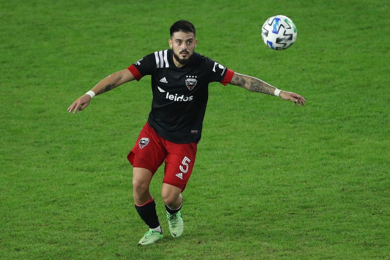 El jugador Venezolano, Junior Moreno #5 del equipo de la MLS, El D.C. United.