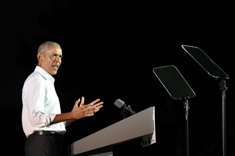 Former President Barack Obama campaigns for Joe Biden in November 2020.