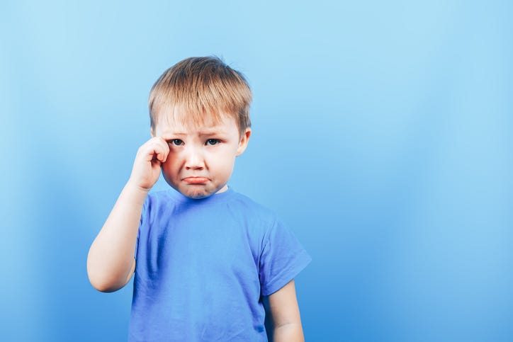 Crying boy