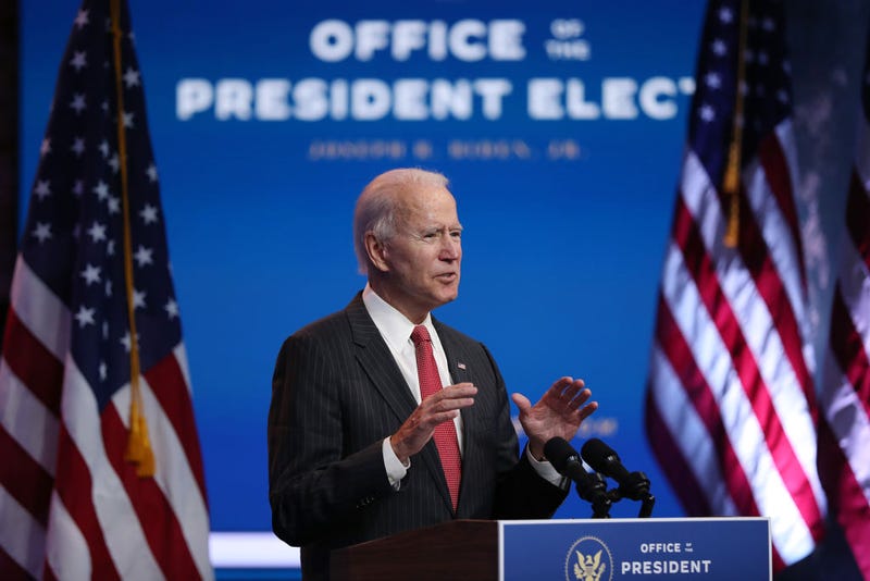 U.S. President-elect Joe Biden speaks