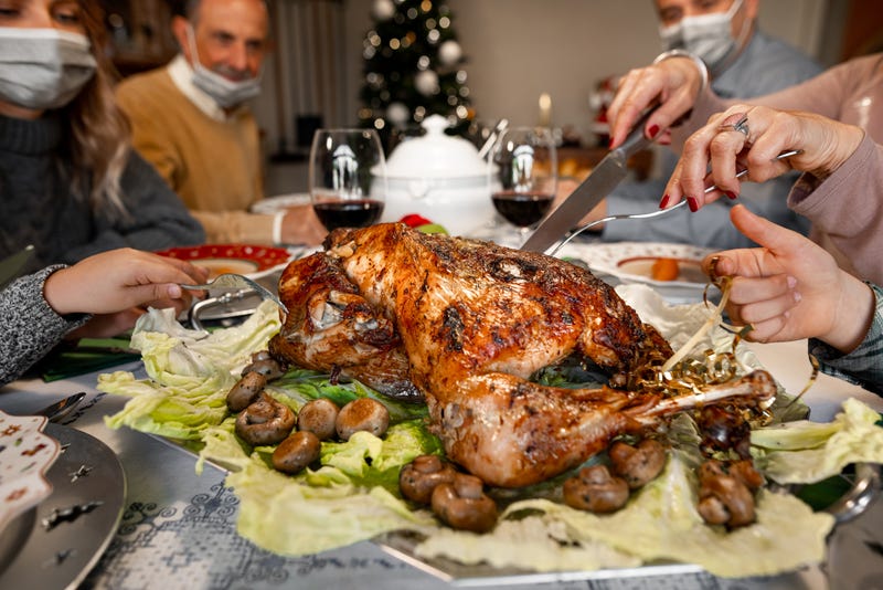 If people are attending Thanksgiving celebrations unvaccinated, masks should be worn when not eating.
