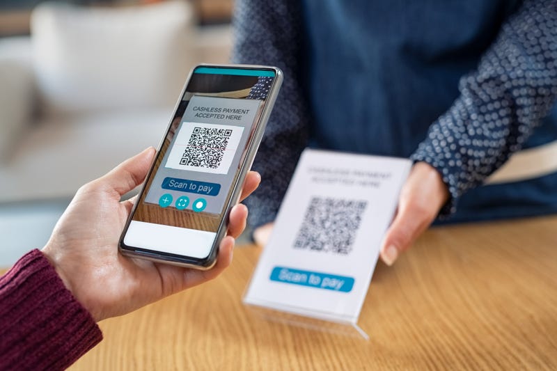 QR code stock photo.