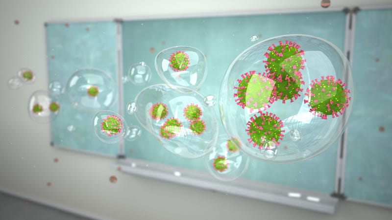 Spread of coronaviruses at school