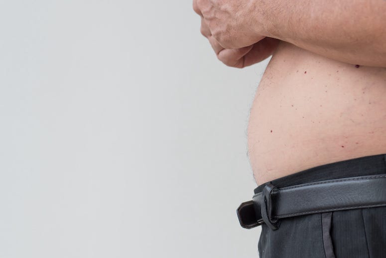 Man with dad bod