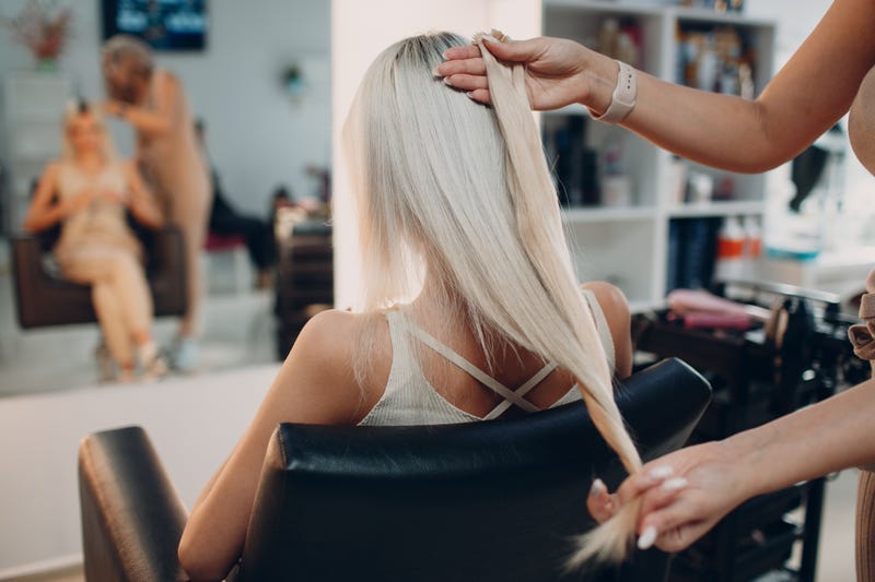 Woman Getting Hair Cut