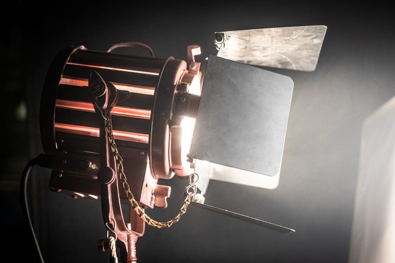 A tungsten light, used in film and television production.