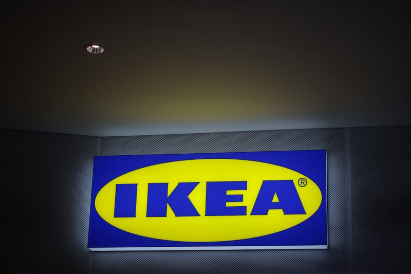 IKEA logo outside the store during the opening day of the first store of the Swedish home furnishing brand IKEA in Mexico City at Encuentro Oceania shopping mall on April 08, 2021 in Mexico City, Mexico.