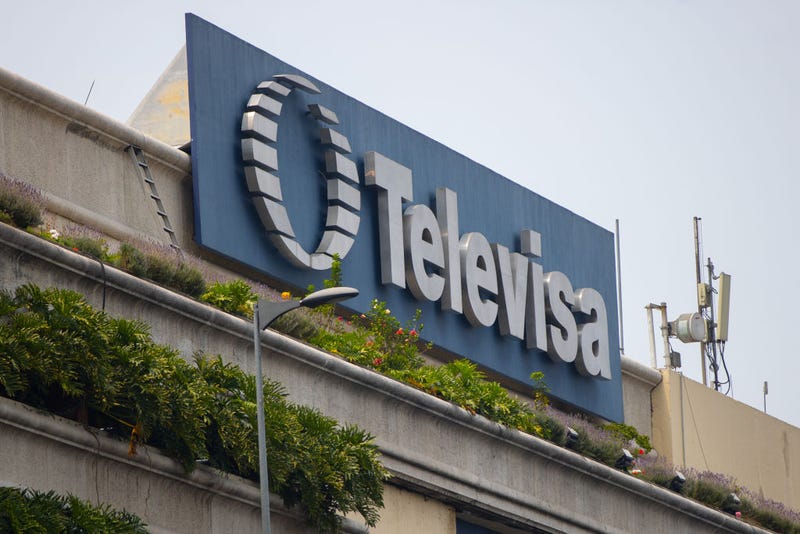The Televisa building a day after the company announced plans to merge with Univision on April 14, 2021 in Mexico City, Mexico.