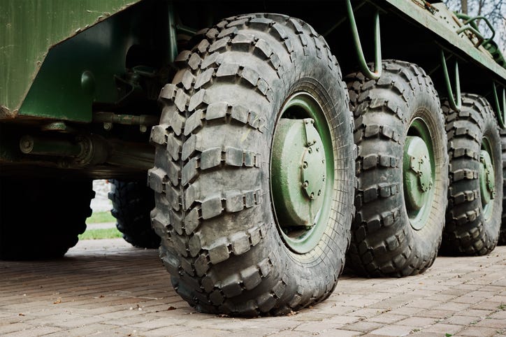Military truck.
