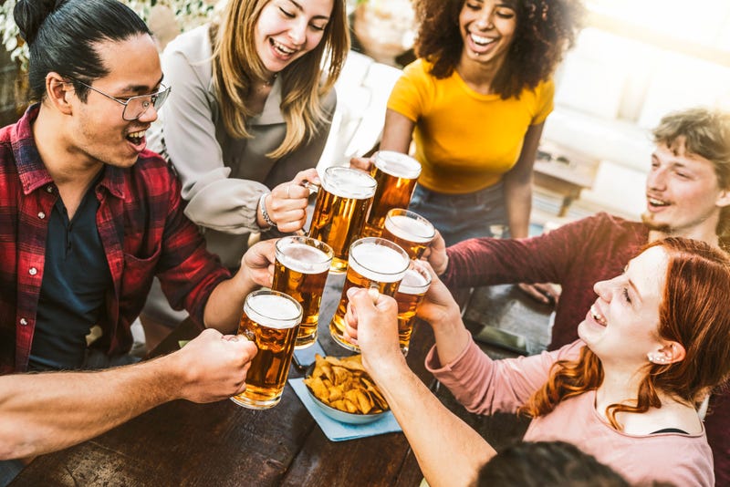 Friends at the bar