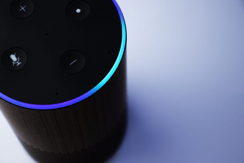 Smart speaker stock photo.