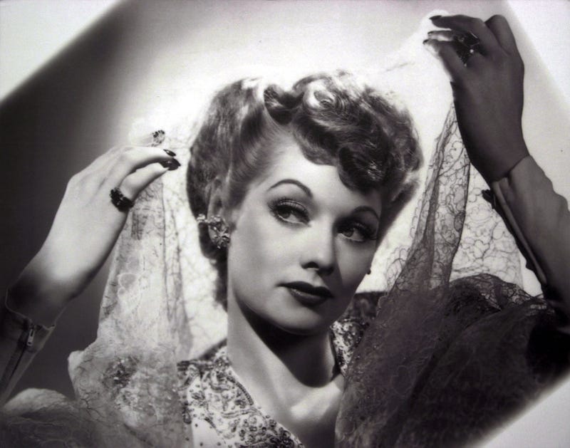 lucille ball looking glamorous in a vintage pic