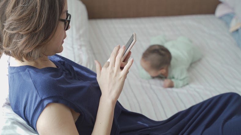 Mom Not Paying Attention To Baby