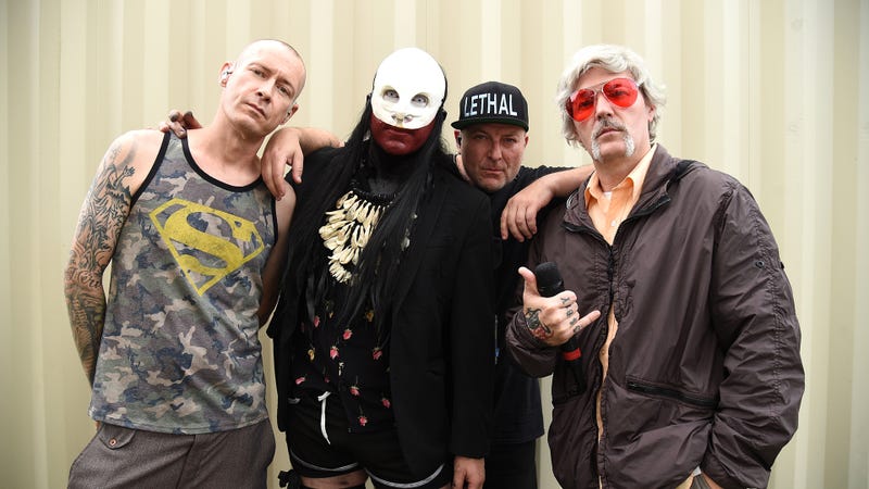 Sam Rivers, Wes Borland, DJ Lethal, and Fred Durst of Limp Bizkit