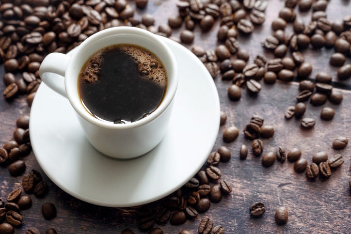 Cup of coffee.