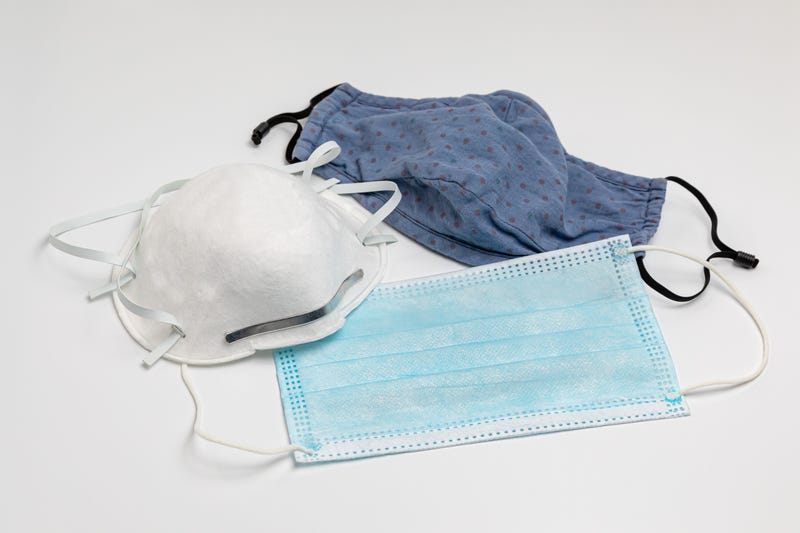 A variety of face masks